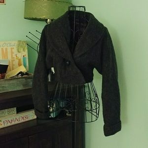Vintage Wool Cropped Jacket Small